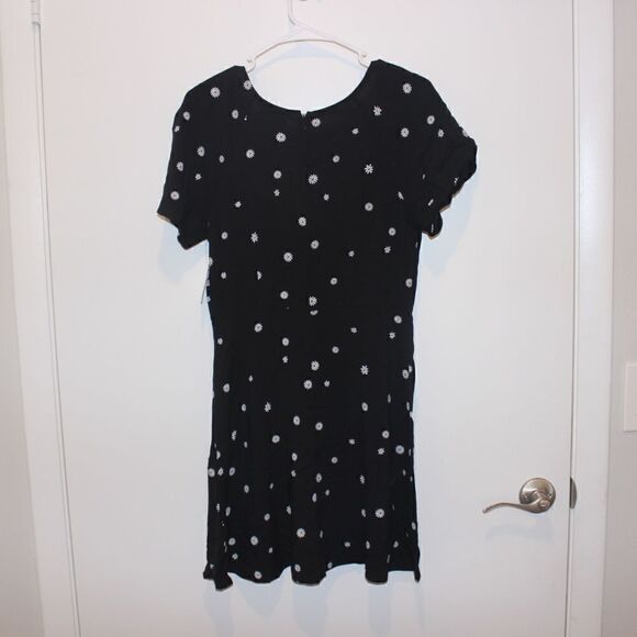 NWT Abound  Black Short Sleeve Skater Mini Dress Women Size Small - Picture 7 of 13